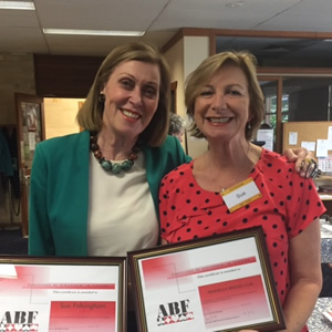 Joan Butts with Sue Falkingham